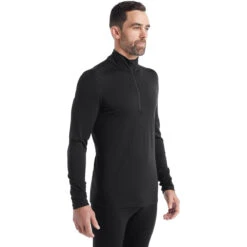 Icebreaker Men's Merino 200 Oasis Long Sleeve Half Zip Thermal Top