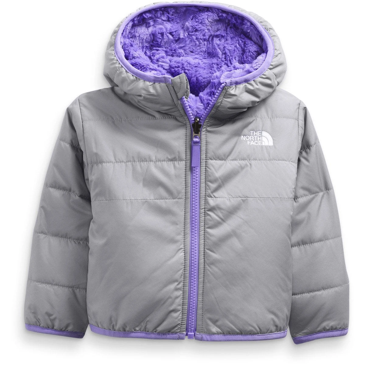 The North Face Infant Reversible Mossbud Swirl Full Zip Hooded Jacket - Image 2